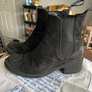 Fluevog Black Suede Chelsea-Style Boots Size 10
